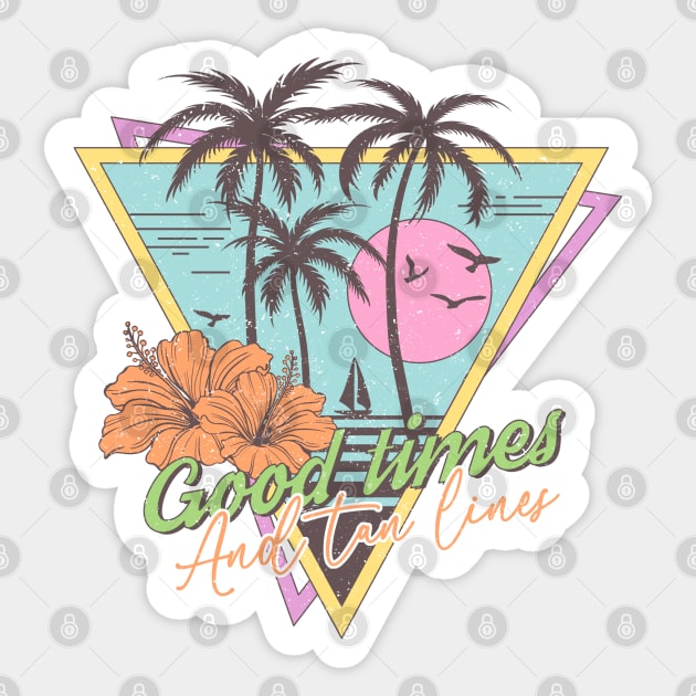 Good Times And Tan Lines Sticker by KayBee Gift Shop